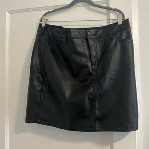 Faux Leather Mini Skirt